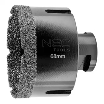 NEO TOOLS Diamant-Kernbohrer 68 mm x M14 für Porzellan, Granit und Naturstein