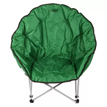 NEO TOOLS Klappbarer Campingstuhl 63-177 Navy Blue mit Armlehnen und Getränkehalter