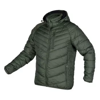 NEO TOOLS Mix&Match Steppjacke, Leicht, Oliv-Schwarz, Größe XL