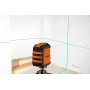 NEO TOOLS TOP-75-106 Kreuzlinienlaser mit 2 roten Strahlen, selbstnivellierend, IP54, 10 m Reichweite, 1/4 inch Gewinde, inkl. Stofftasche