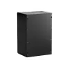 NETRACK 019-180-645-022 Wand-/Hängegehäuse 19 inch 18U 450mm Glastür Schwarz Abnehmbare Seitenwände