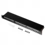 Netrack 104-07 24-Port Cat.5e UTP Patch Panel 19 inch 1U Schwarz