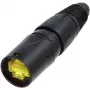Neutrik NE8MX-B-1 etherCON Kabelstecker-Träger - Schwarz verchromtes Gehäuse, RJ45-Schutz