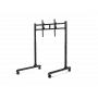 Next Level Racing Bodenständer - Freistehender Einzelmonitorständer mit Rundrohr - Bis zu 65 Zoll - Höhenverstellung, Neigung - Maximale Tragfähigkeit 50 kg - Schwarz