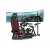 Next Level Racing Bodenständer Freistehender Einzelmonitorständer mit Rundrohr für bis zu 3x43 Zoll Höhenverstellung Neigung Max. Tragfähigkeit 50 kg Schwarz