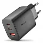 NGS ERA 65W USB-C GaN Charger 2x USB-C + 1x USB-A Black
