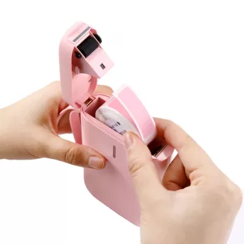 Niimbot D11 Tragbarer Thermodrucker für Etiketten, Pink