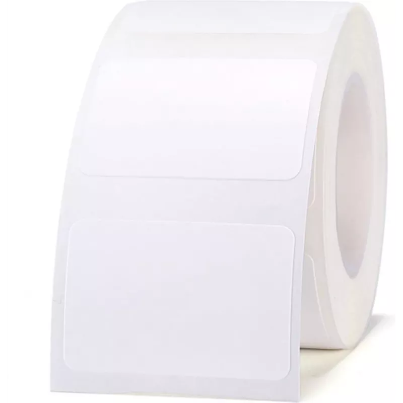 Niimbot R30*20-320 White Thermal Labels - 30x20mm, 320 Labels per Roll, Direct Thermal, Permanent Adhesive, Water & Oil Resistant, BPA Free, Compatible with D11/D11 Plus/D101