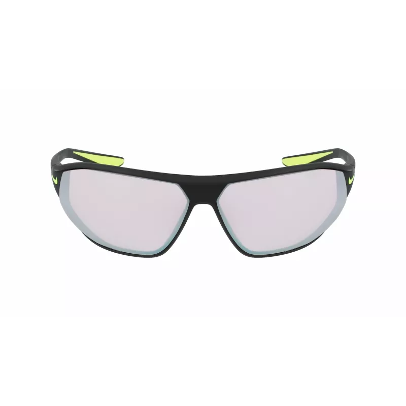 NIKE AEROSWIFTEDQ0 Unisex Sport Sonnenbrille - Matt Schwarz, Grau getönt, 65mm Glas