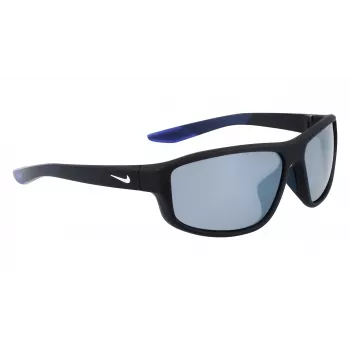 NIKE Brazenfield Herren-Sonnenbrille - Matt schwarzer Rahmen, graue Polycarbonat-Gläser, 62/14/130 mm