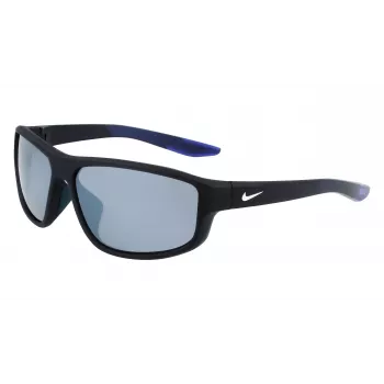 NIKE Brazenfield Herren-Sonnenbrille - Matt schwarzer Rahmen, graue Polycarbonat-Gläser, 62/14/130 mm