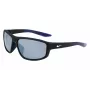 NIKE Brazenfield Herren-Sonnenbrille - Matt schwarzer Rahmen, graue Polycarbonat-Gläser, 62/14/130 mm