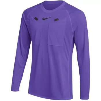Nike Dri-FIT Referee III Herren Fußball-Schiedsrichter-Trikot mit langen Ärmeln Court Purple/Weiß Größe M