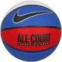 Nike Everyday All Court 8P Basketball Größe 7 entlüftet Blau/Weiß/Rot