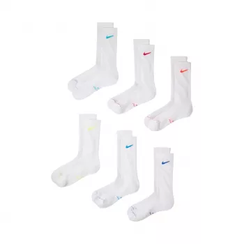 Nike Everyday Elevated 6er-Pack Crew Socken Weiß (EU 38-42.5) HQ8021-906