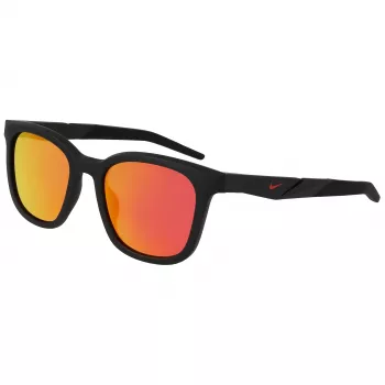 NIKE Unisex Radeon Sonnenbrille - 52/20/145 mm - Matt Schwarzer Rahmen, Rauchgraue Gläser