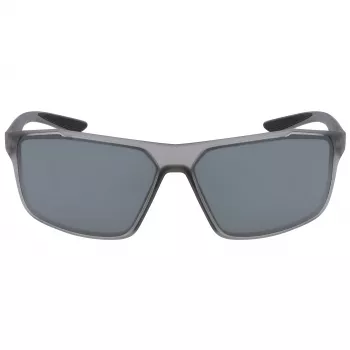 NIKE WINDSTORMC46 Herren Sport-Sonnenbrille - Matt Schwarz/Grau - 65mm Glas - 100% UV-Schutz