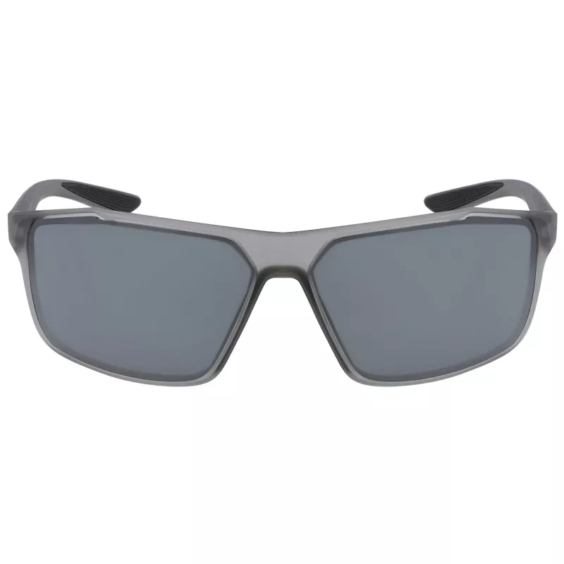 NIKE WINDSTORMC46 Herren Sport-Sonnenbrille - Matt Schwarz/Grau - 65mm Glas - 100% UV-Schutz
