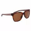 NIKE Damen NKFV2412-203 Sonnenbrille Dunkelbraun Quadratischer Rahmen Braune getönte Gläser 51/18/135 mm