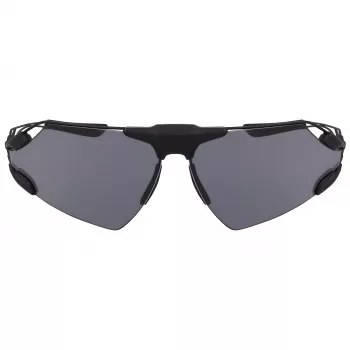 Nike Zeus Edge Herren-Sonnenbrille - Matt Schwarz/Grau getönt - 76 mm Gläser - UV400-Schutz