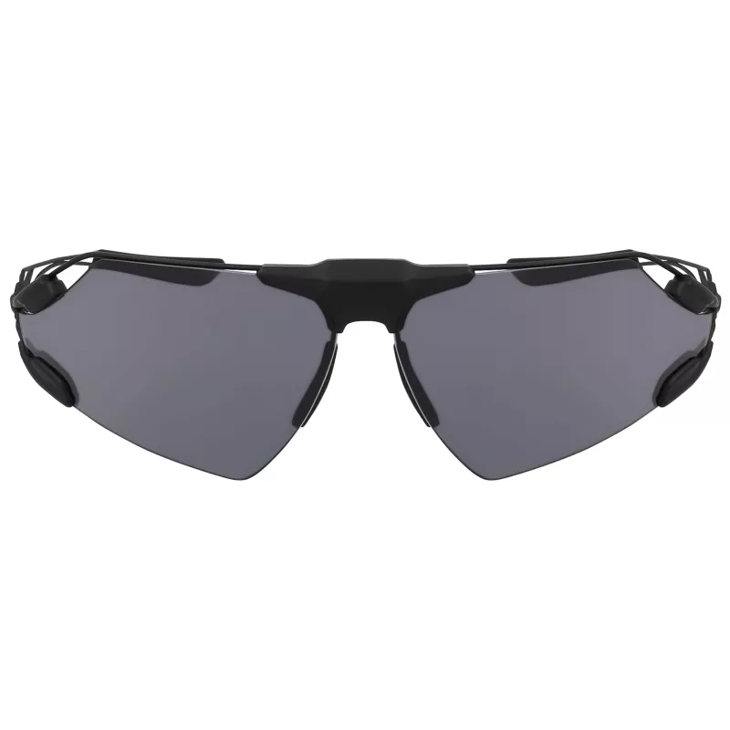 Nike Zeus Edge Herren-Sonnenbrille - Matt Schwarz/Grau getönt - 76 mm Gläser - UV400-Schutz
