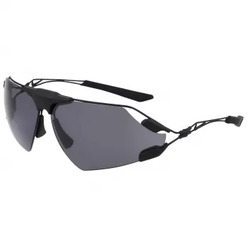 Nike Zeus Edge Herren-Sonnenbrille - Matt Schwarz/Grau getönt - 76 mm Gläser - UV400-Schutz