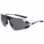 Nike Zeus Edge Herren-Sonnenbrille - Matt Schwarz/Grau getönt - 76 mm Gläser - UV400-Schutz