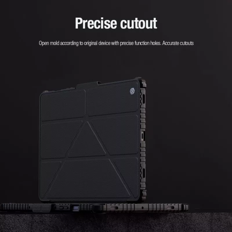 Nillkin Bumper Leather Case Pro für Samsung Galaxy Tab S9 - Schwarz