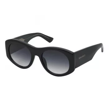 NINA RICCI Damen Butterfly-Sonnenbrille SNR396-540700 Schwarz/Grau 54mm