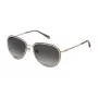 NINA RICCI Damen Katzenaugen-Sonnenbrille SNR057570361 - Schwarzer Acetatrahmen, graue Gradientengläser