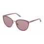 NINA RICCI Damen-Sonnenbrille SNR11757F38X - Havanna-Acetatrahmen, braune Verlaufsgläser, 57 mm