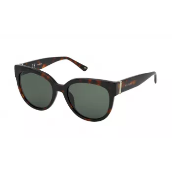 NINA RICCI Damen-Sonnenbrille SNR2615409AT Butterfly Cat Eye Braun Havana 54mm