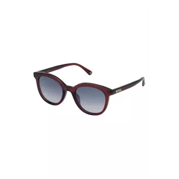 NINA RICCI Damen-Sonnenbrille SNR264-500AFD Havana Brown Gradient Butterfly