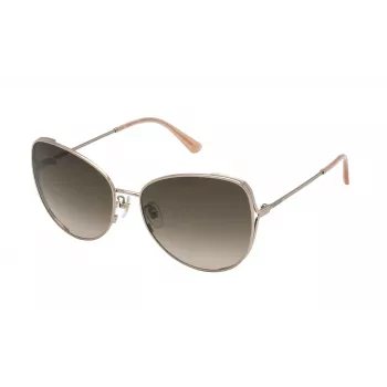 NINA RICCI Damen-Sonnenbrille SNR302-600A32 Havana/Brown Tortoise Gestell Braune Gradient Gläser 60/16/135 mm