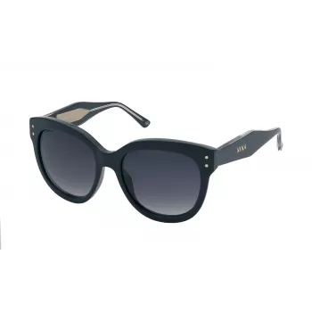 NINA RICCI Damen-Sonnenbrille SNR3245509QL Havana Braun Butterfly Acetat-Gestell Verlauf Braun Gläser 55/18/140 mm