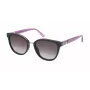 NINA RICCI Damen-Sonnenbrille SNR3585401CK - Schwarzer Acetatrahmen, grau verlaufende Gläser, 54/19/140 mm