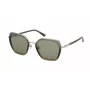 NINA RICCI Damen-Sonnenbrille SNR359540AG1 - Havanna Acetat Butterfly-Rahmen mit braunen Gradientengläsern
