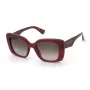 NINA RICCI Damen-Sonnenbrille SNR439-5309GR Grau Geometrischer Schmetterling