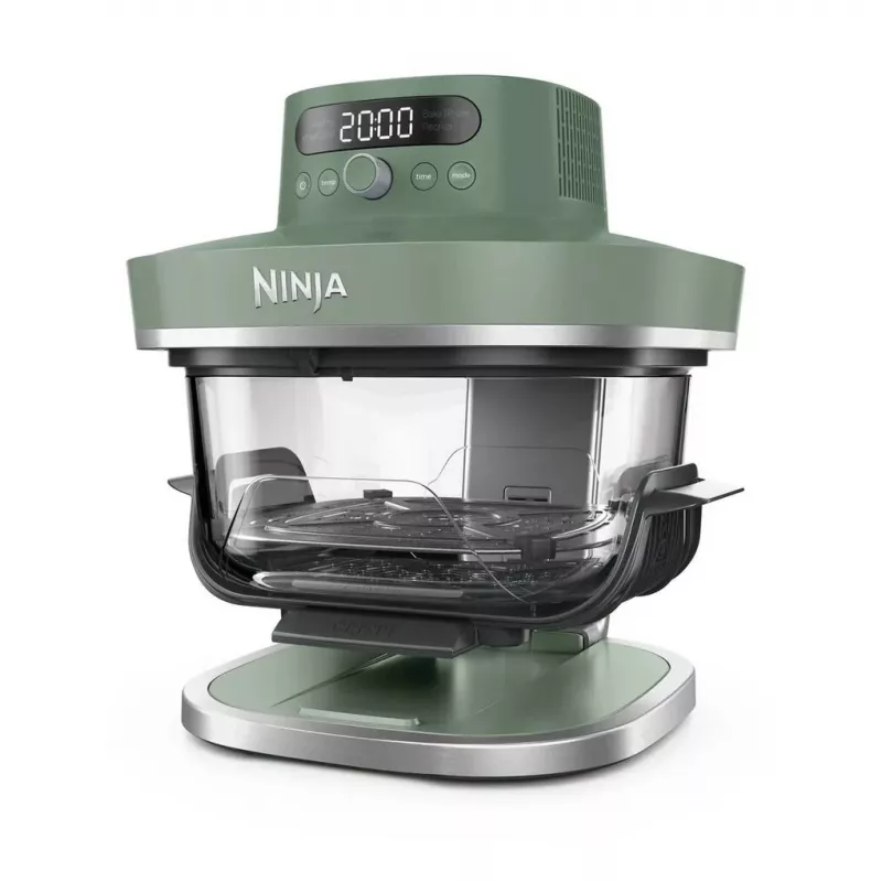 Ninja AS090EUGN 5-in-1 XL Glass Air Fryer Crispi Pro, 5,7 l, 2050 W, Moosgrün