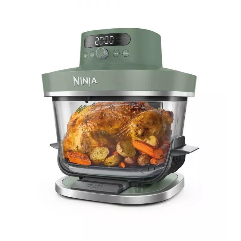 Ninja AS090EUGN 5-in-1 XL Glass Air Fryer Crispi Pro, 5,7 l, 2050 W, Moosgrün