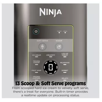 Ninja Creami Scoop & Swirl 13-in-1 Eis- und Slush-Maschine 0,48 l Blau EU NC702EU