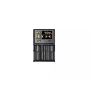 Nitecore SC4 4-Fach Profi-Ladegerät für Li-Ion, NiMH, NiCd Akkus