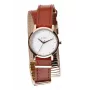 NIXON Damenuhr A403-1749-00 26mm Roségold-Ton Edelstahl und Taupe Leder
