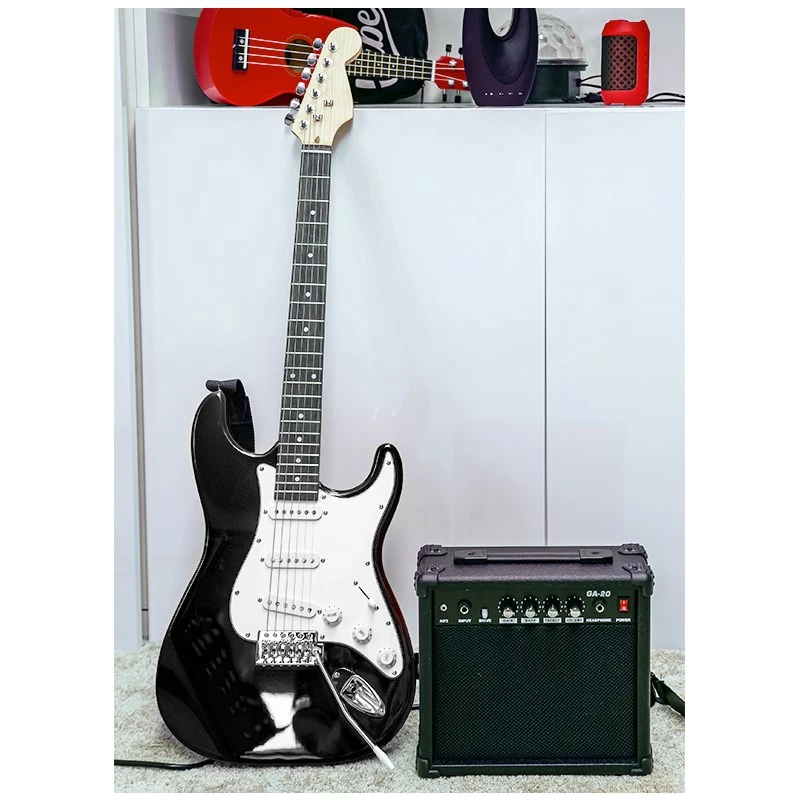 NN EG SET BK E-Gitarren-Starter-Pack Schwarz