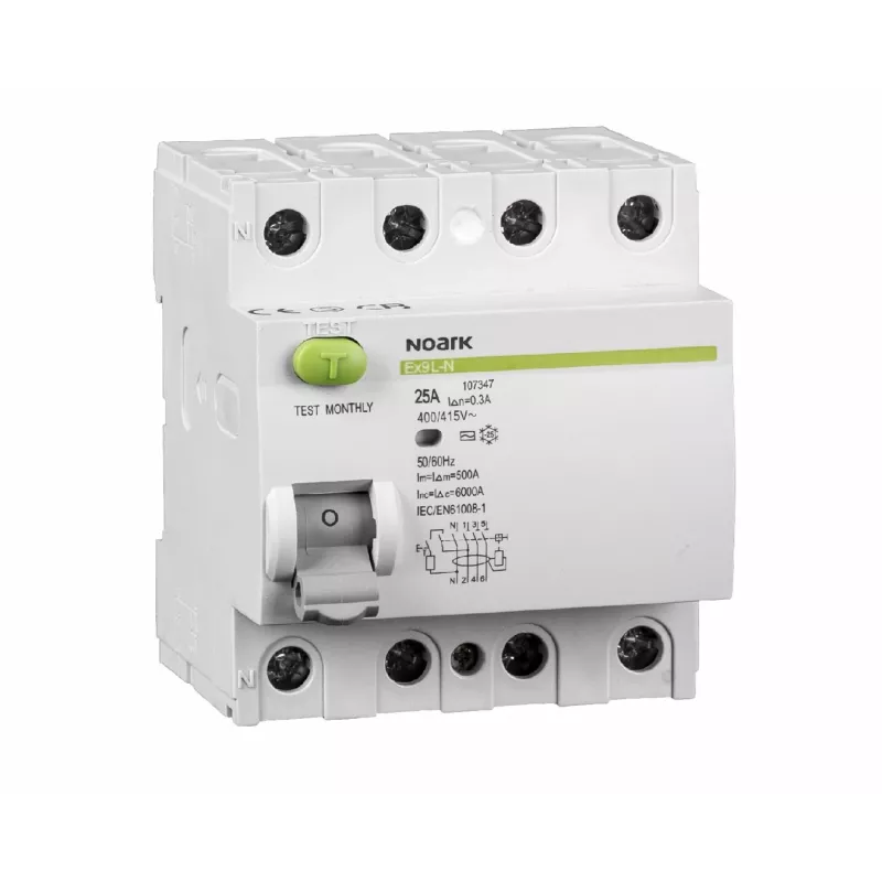 NOARK Ex9L-N RCCB 4-Polig 63A 100mA Typ A 6kA