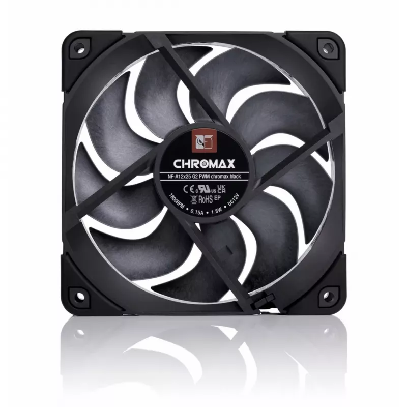 Noctua NF-A12x25 G2 PWM chromax.black 120mm Lüfter