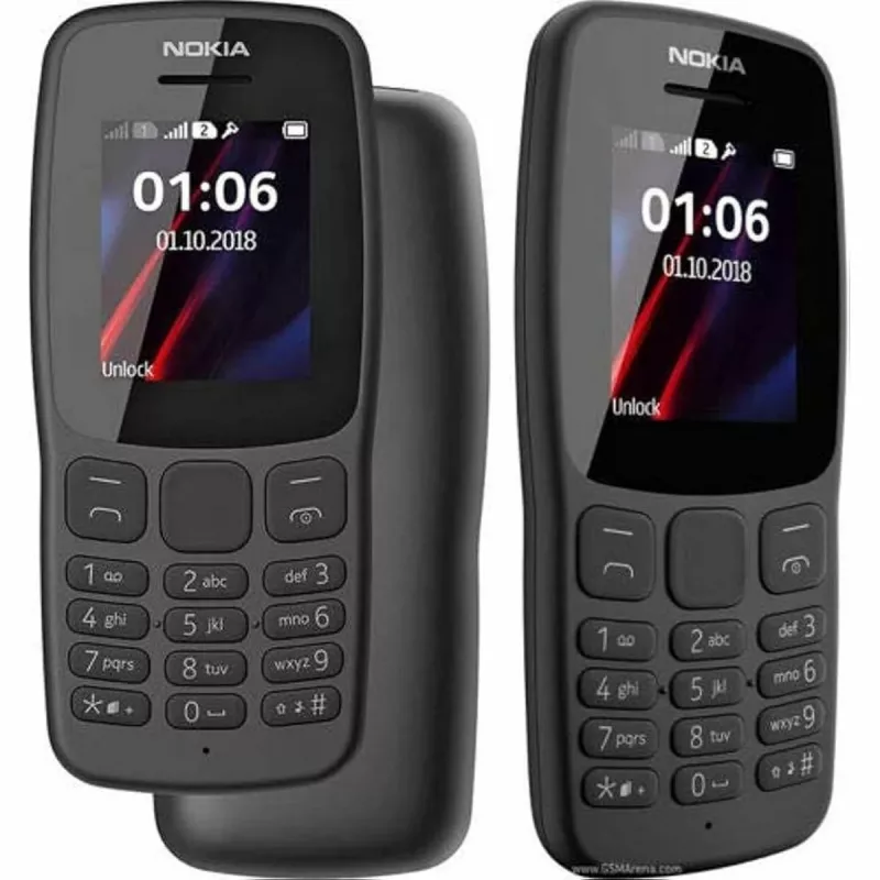 Nokia 106 TA-1114 Dual SIM 4MB Schwarz OEM