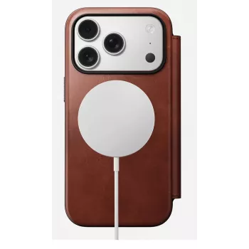NOMAD Leather Case für iPhone 17 Pro mit MagSafe und Wallet