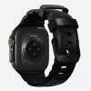 NOMAD Rocky Point Band für Apple Watch 46mm/49mm mit FKM und Titan (Carbon Black, Black Hardware)