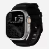 NOMAD Rocky Point Band für Apple Watch 46mm/49mm mit FKM und Titan (Carbon Black, Black Hardware)